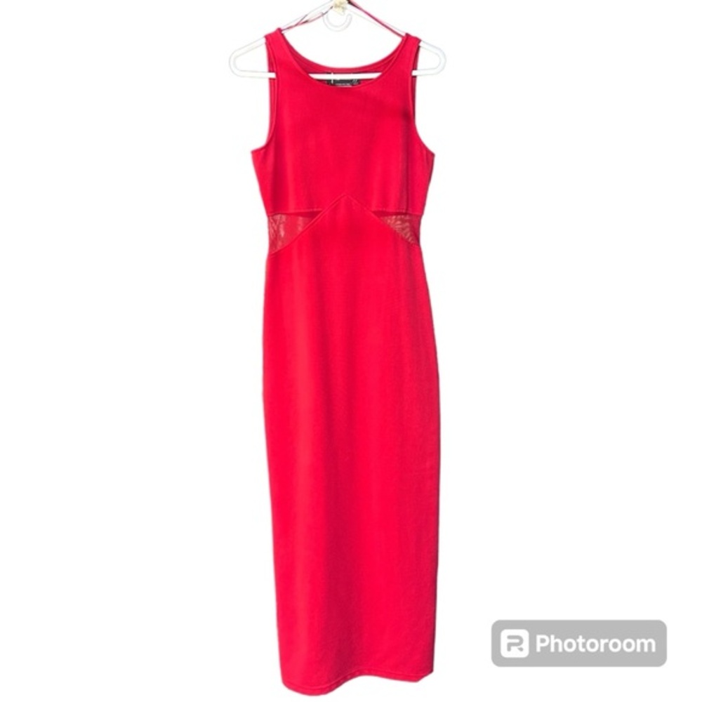 All That Jazz Red Sexy Bodycon Maxi dress, WDress7